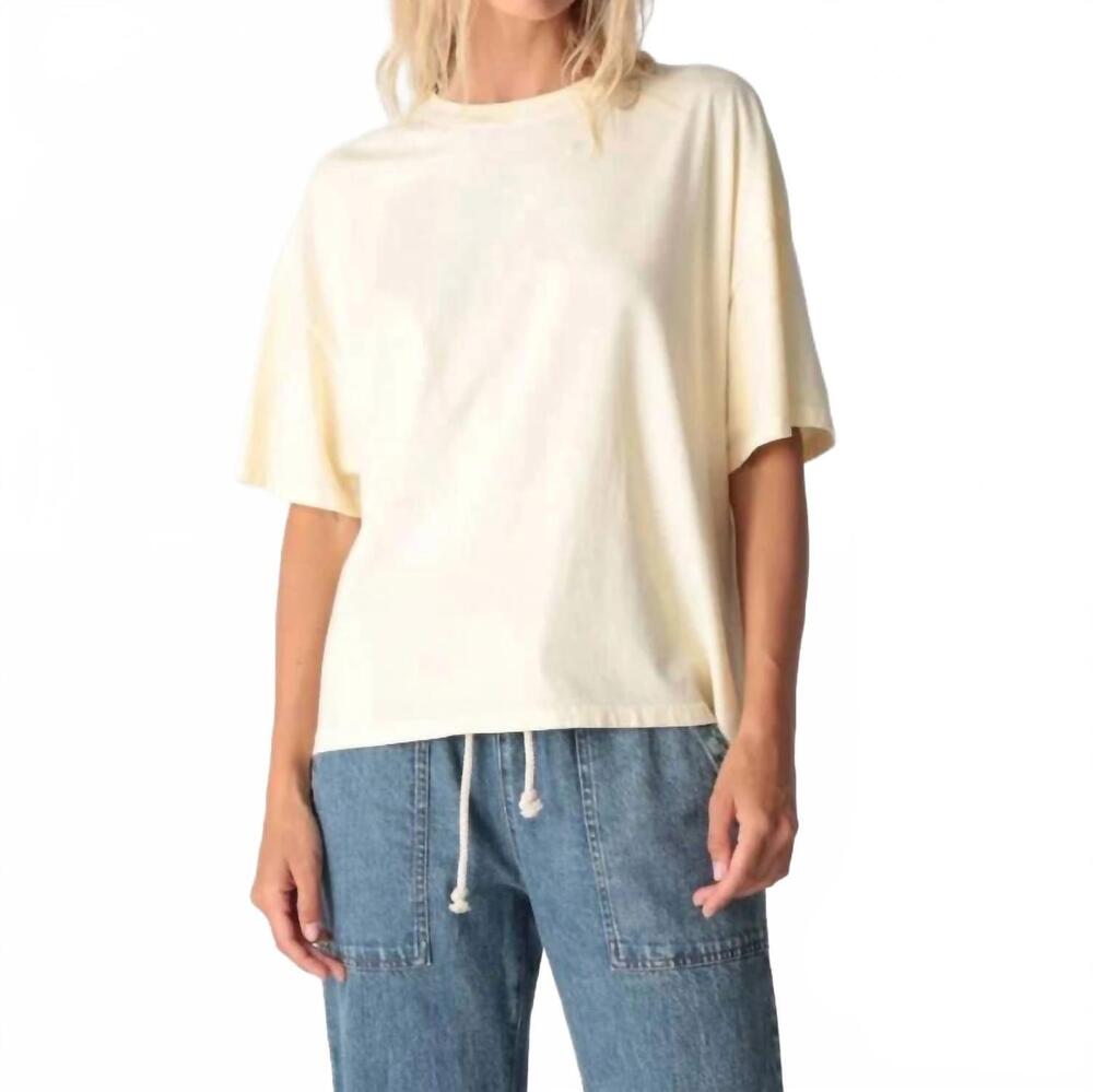 NEW ELECTRIC & ROSE short sleeve tee & barrel set in butter